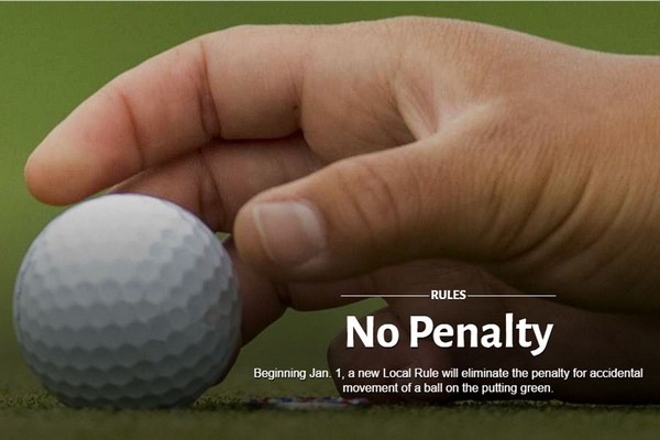 Luật golf trên green mới nhất