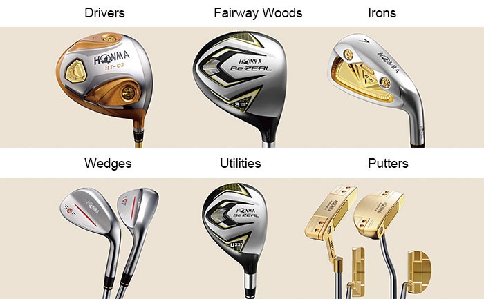 Các loại gậy đánh golf hiện có