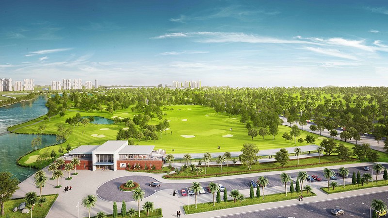 Toàn cảnh sân golf Ecopark
