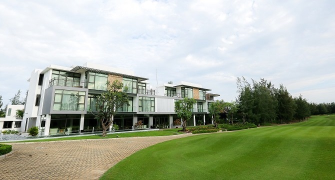 khu khách sạn tại sân golf Montgomerie links