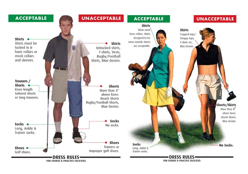 Những nguyên tắc chọn trang phục đánh golf đúng