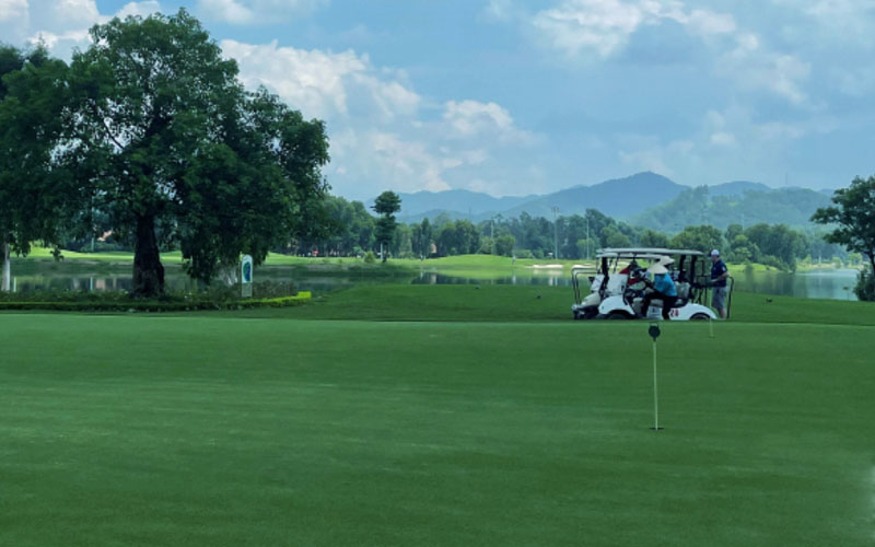 Sân golf trải nghiệm là khu vực chiếm nhiều diện tích nhất của dự án