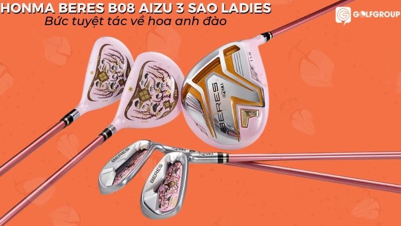 Honma Beres B08 Aizu 3 Sao Ladies được nhiều golfer nữ lựa chọn sử dụng khi ra sân