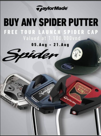 GolfGroup đang có chương trình ưu đãi cực sốc khi mua 1 PUTT TAYLORMADE SPIDER