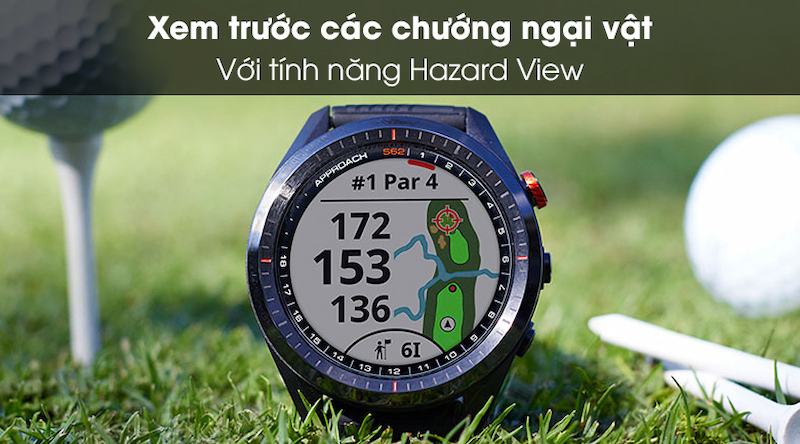 Đồng hồ Approach S62 giúp golfer xem trước chướng ngại vật dễ dàng