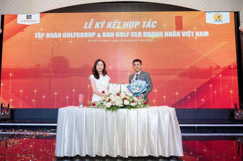 Hình ảnh trong buổi lễ  ký kết hợp tác chiến lược giữa GG và CLB Doanh Nhân Việt Nam