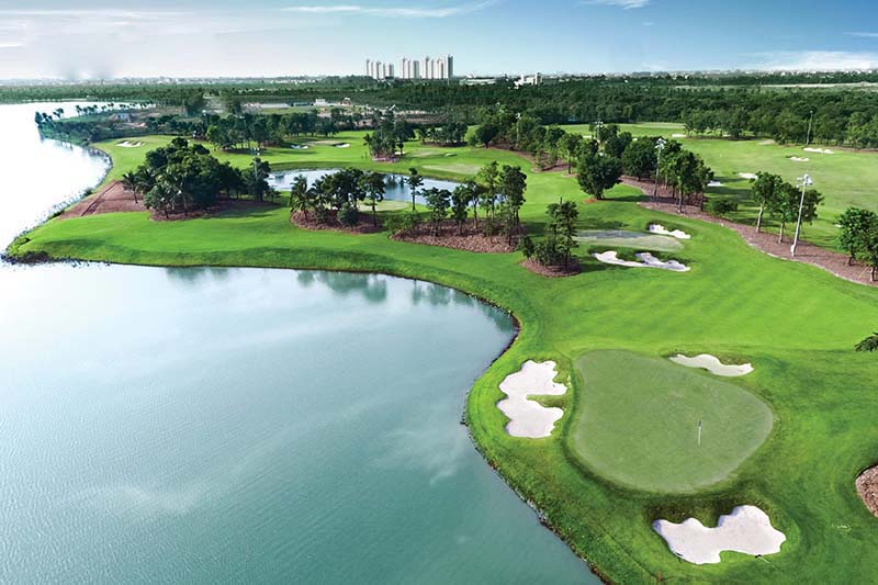 Tại Việt Nam, sân golf 9 lỗ là phổ biến nhất