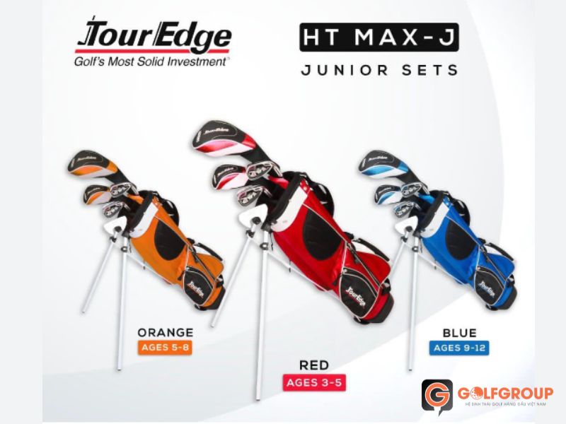 Bộ gậy golf fullset Tour Edge HT Max-J Junior Set 3 - 5 tuổi là sự lựa chọn hoàn hảo dành cho các bé vừa mới tập chơi