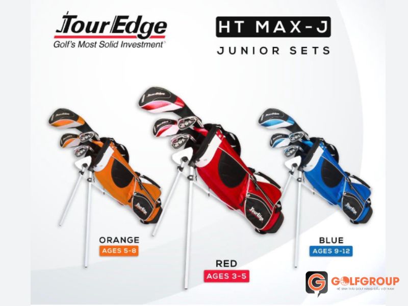 Bộ gậy golf fullset Tour Edge HT Max-J Junior Set 5 - 8 tuổi