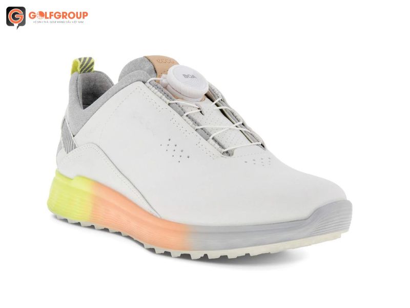 Giày golf Ecco W S- Three White Sunny Lime chính là sự lựa chọn hoàn hảo dành cho bạn