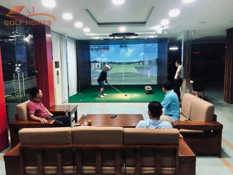 Phòng golf 3D lắp đặt ngay tại nhà hàng cao cấp