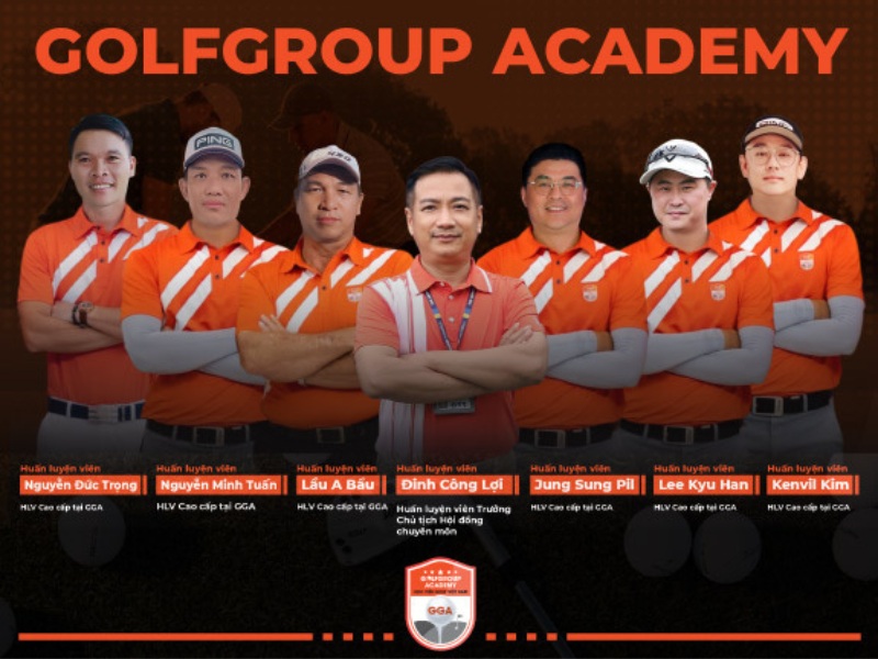 Đội ngũ HLV và chuyên gia tại học viện golf GGA