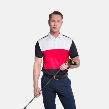Áo cộc tay nam Charly S23 phối màu