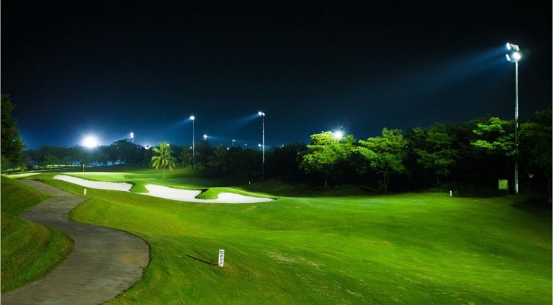 Mỗi khu vực trên sân golf sẽ được thiết kế với hệ thống ánh sáng khác nhau