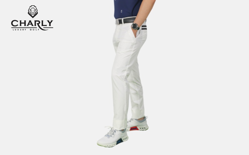 quần dài golf nam charly trắng mẫu 2