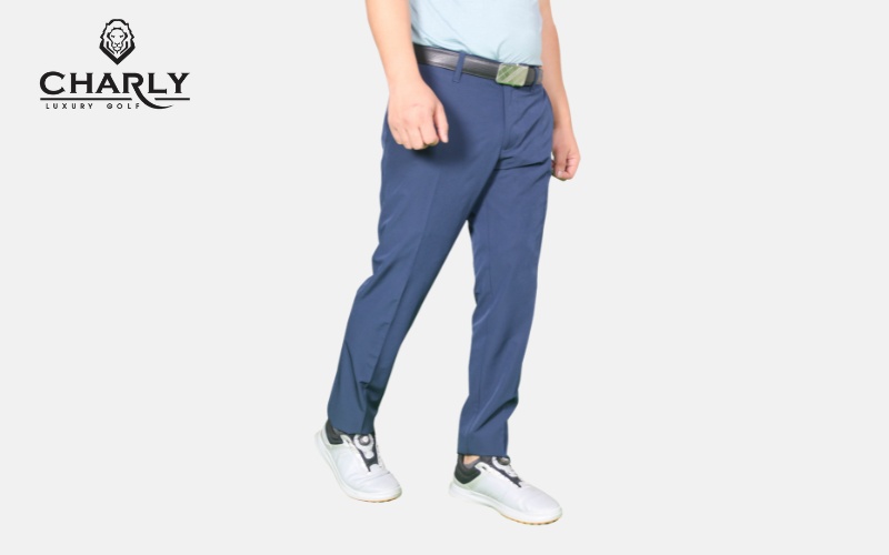 quần dài golf nam charly xanh navy mẫu 1