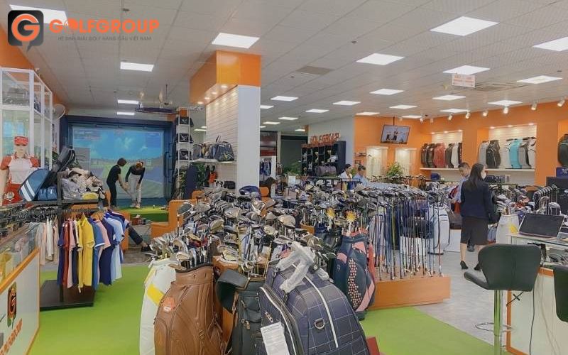 Hình ảnh Showroom GolfGroup hiện đã trưng bày các sản phẩm của Lecoq