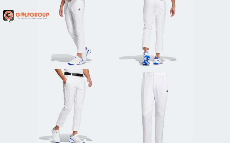 hình ảnh quần dài nam Adidas HT6851 trắng với nhiều tính năng độc đáo khiến các golfer mê mẩn