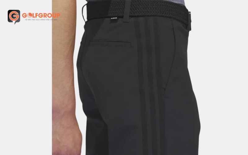 hình ảnh quần sooc nam Adidas HR7919 đen với chất liệu tổng hợp tái chế