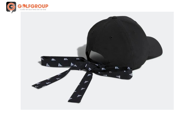 Mũ golf nữ Adidas HT5760 đen freesize với nơ ruy băng cá tính