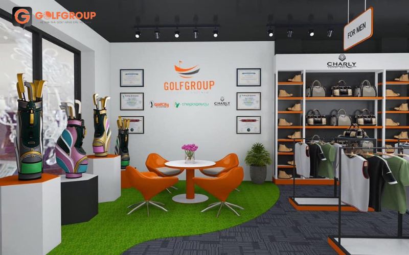 hình ảnh showroom GolfGroup hiện đang có mũ vành nam Adidas HS5474 đen chính hãng uy tín