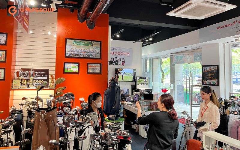 hình ảnh showroom GolfGroup địa chỉ mua phụ kiện golf chính hãng