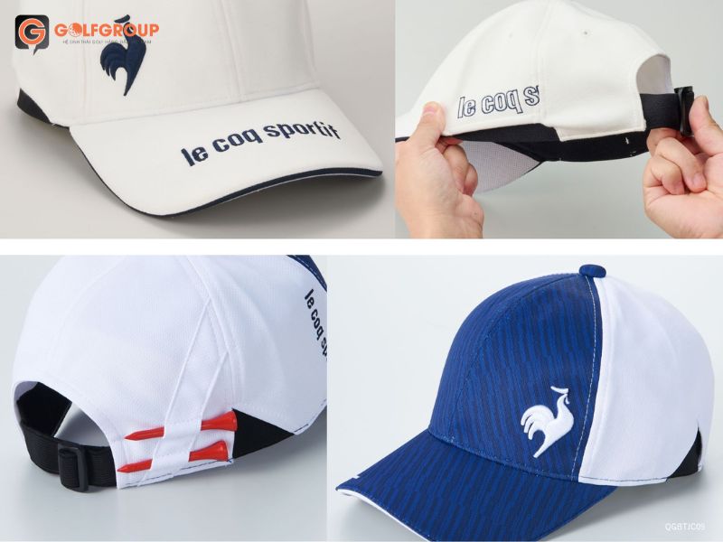 Mũ Le Coq có nhiều kiểu dáng khác nhau cho golfer thỏa sức lựa chọn
