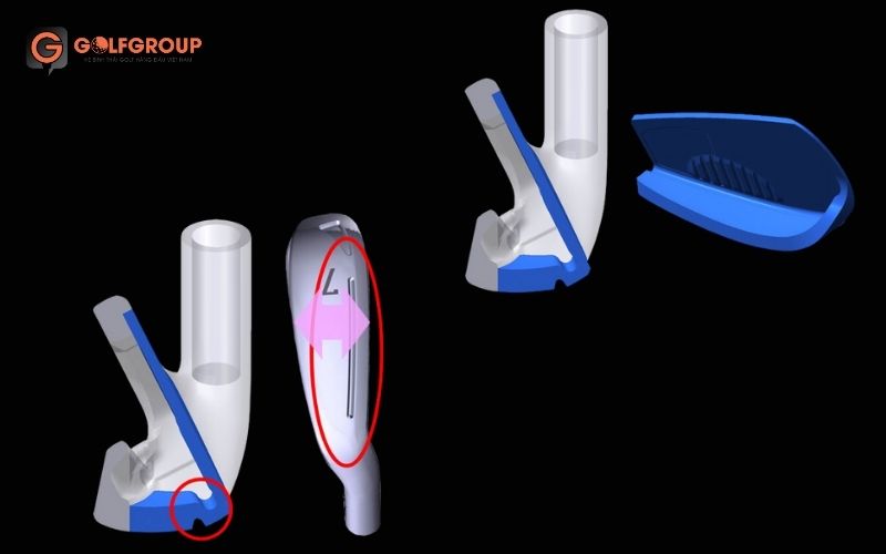 Mặt gậy 3D L-CUP cải tiến cùng thiết kế Sole Slot