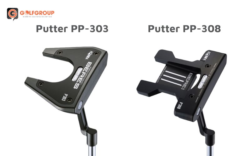 So sánh gậy Putter PP-303 và Putter PP-308