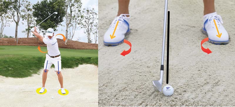 Golfer cần tuân thủ nguyên tắc để thực hiện cú đánh bóng cát hiệu quả