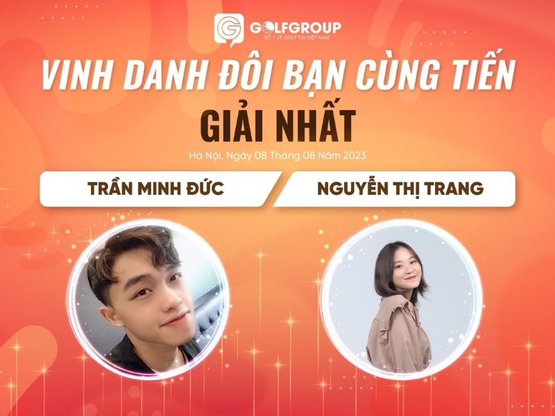 "Đôi bạn cùng tiến" Trần Minh Đức - Nguyễn Thị Trang đã xuất sắc đạt giải nhất trong cuộc thi lần này