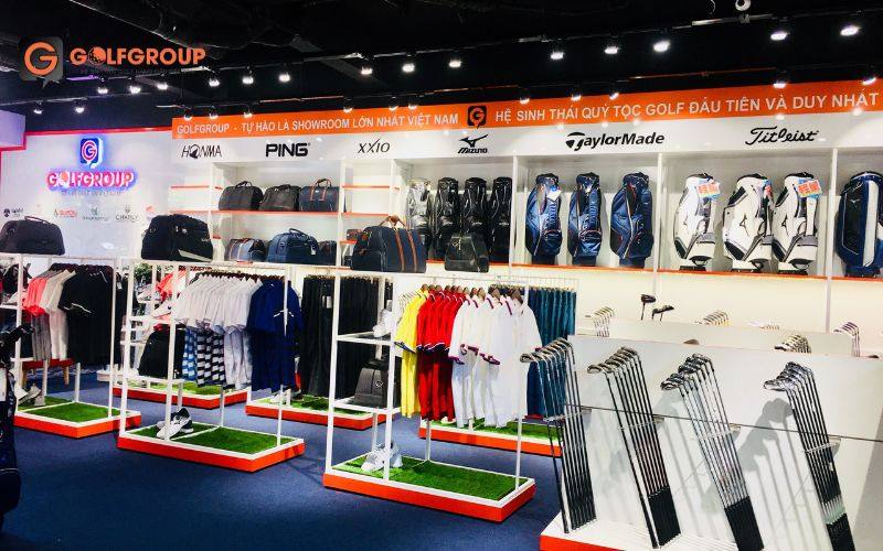 Showroom GolfGroup phân phối đa dạng sản phẩm gậy và phụ kiện golf chính hãng
