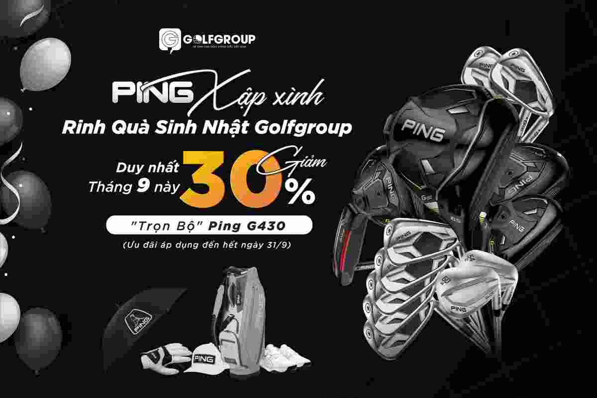 Ưu đãi sản phẩm gậy golf Ping lên đến 30%