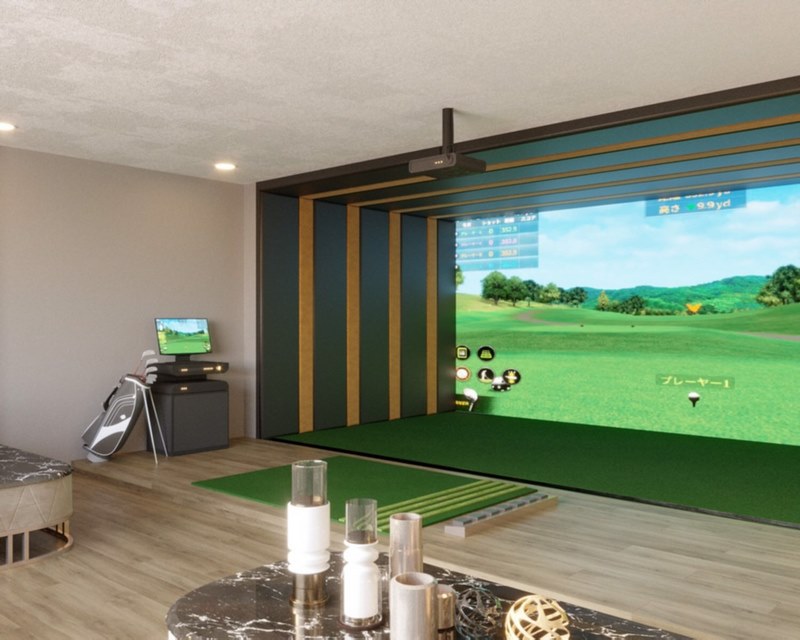 Phòng golf được thi công phòng golf 3d theo quy trình 18 bước tại GolfGroup