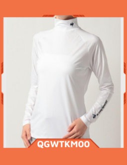 hình ảnh áo giữ nhiệt nữ lecoq qgwtkm00 trắng