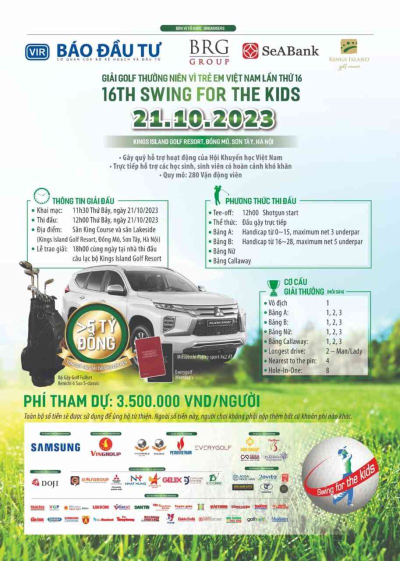 giải golf từ thiện Swing for the Kids 2023