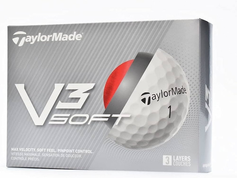 TaylorMade V3 Soft golf ball sở hữu thiết kế nổi bật