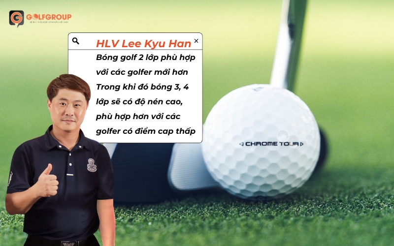 HLV golf chuyên nghiệp chia sẻ tip lựa chọn bóng golf 