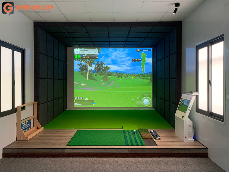 Phòng golf 3D GTS với mức giá 560 triệu, phù hợp để golfer luyện tập, nâng cao trình độ