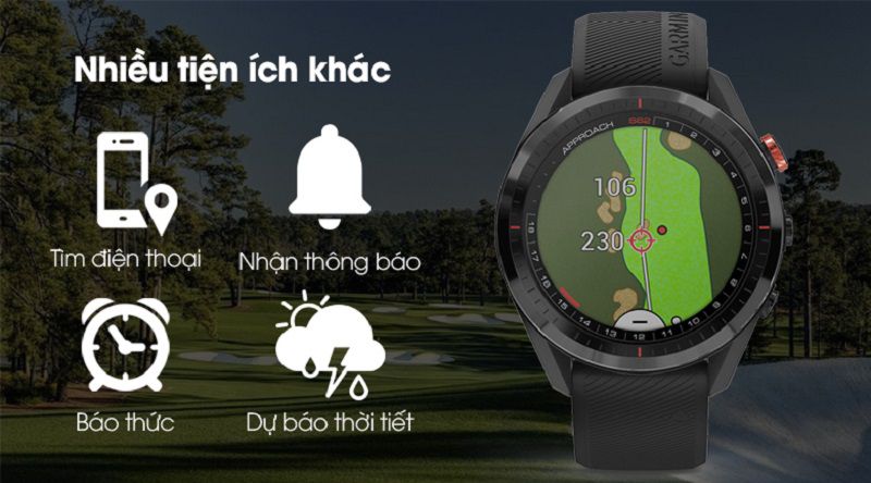 Đồng hồ còn có nhiều tiện ích khác, hỗ trợ golfer tối đa