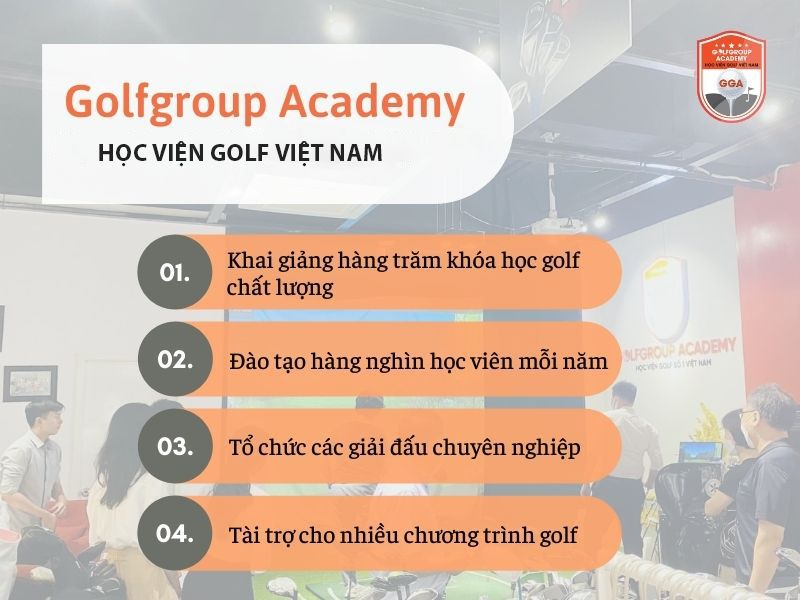 GolfGroup Academy là một trong những học viện golf hàng đầu về đào tạo golf