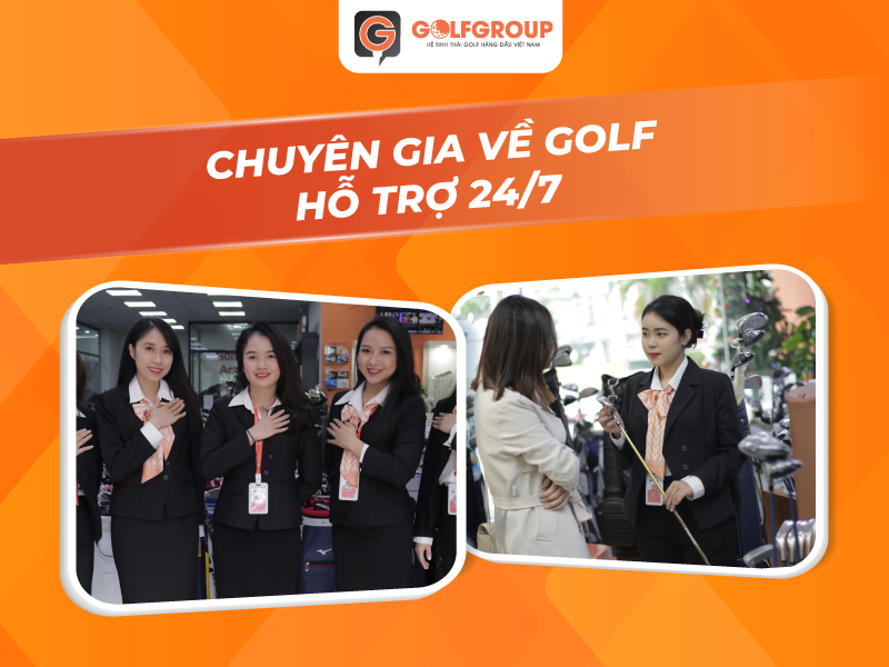Đội ngũ nhân viên của GolfGroup sẵn sàng giúp đỡ golfer khi có yêu cầu
