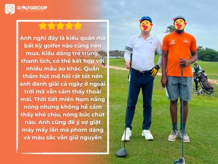 khách hàng feedback Charly Golf