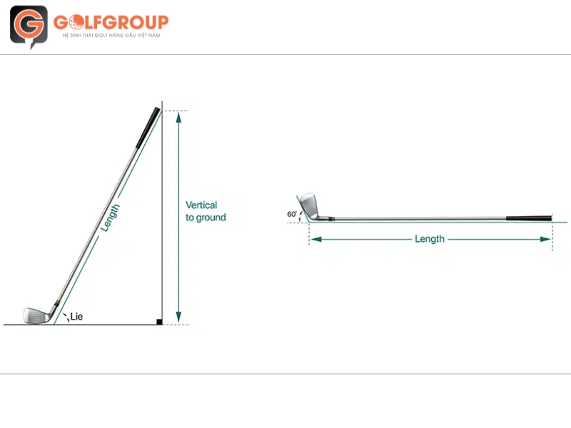 Kích thước chiều dài bộ golf tiêu chuẩn