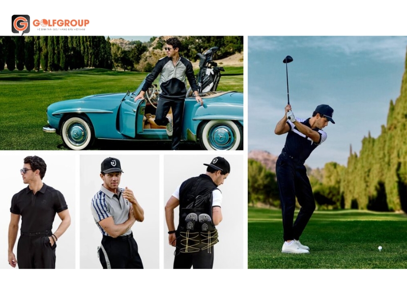 Ca sĩ/Nhạc sĩ nổi tiếng Nick Jonas cũng là một tín đồ của thời trang golf PXG