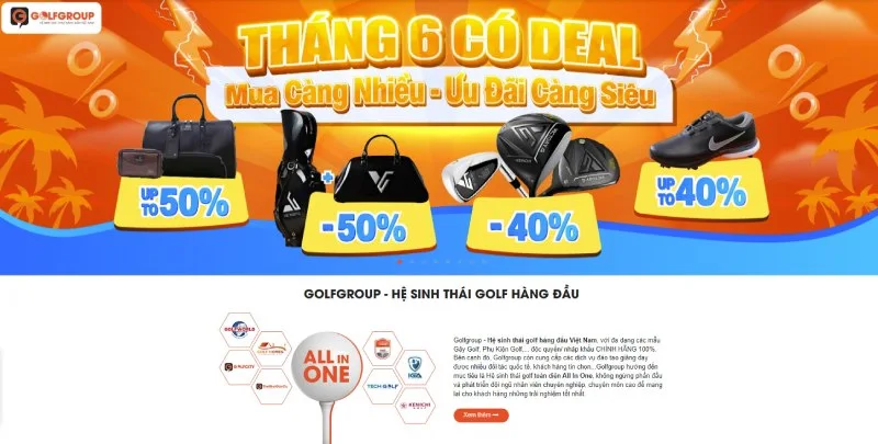 Hệ sinh thái golf lớn nhất Việt Nam - Golfgroup