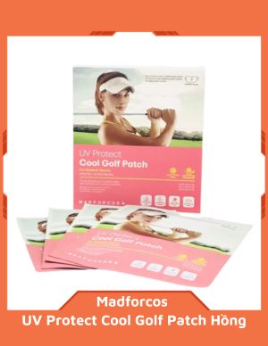 Mặt nạ golf nữ Madforcos UV protect Cool Golf Patch hồng