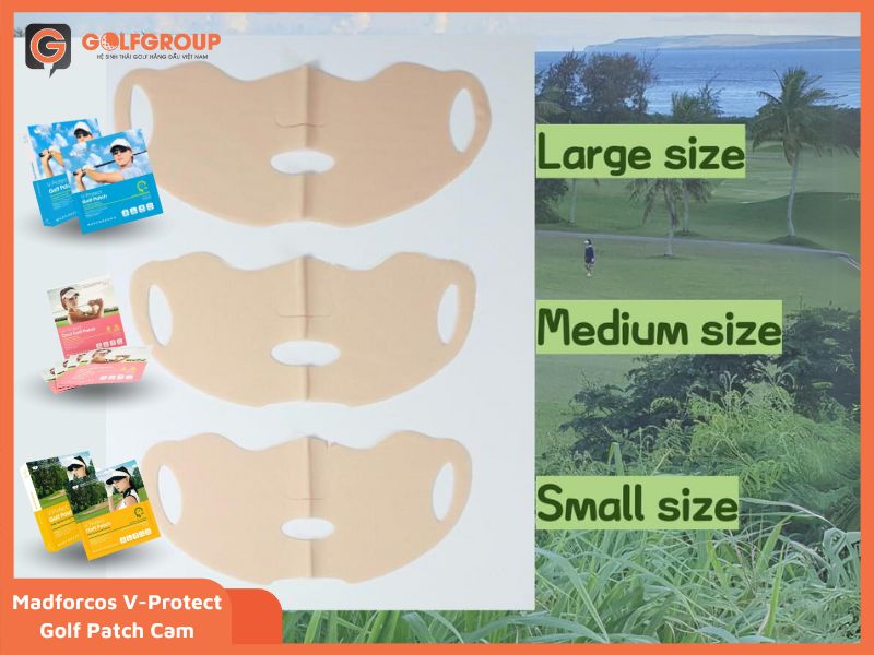 Kích thước size S của Madforcos V-Protect Golf Patch cam