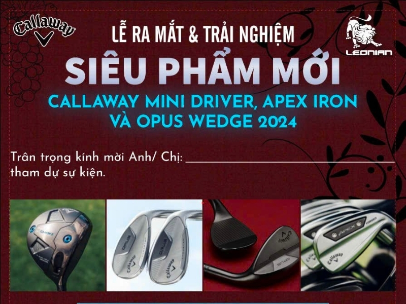 Callaway tri ân golfer Việt Nam trong buổi lễ ra mắt siêu phẩm mới tại sân golf Sông Bé