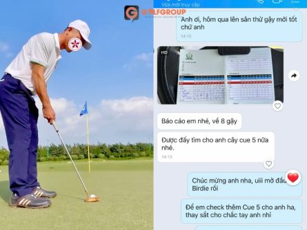 Lần Đầu Lên Sân Cùng Gậy Putter Kenichi S-Classic Proto, Golfer Phan Thái Sơn “Ăn" Ngay Điểm Birdie